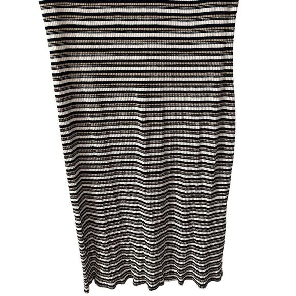 ModCloth Plus 1X Bodycon Mini Dress Striped Short Sleeve Blue White Beige - Picture 6 of 10